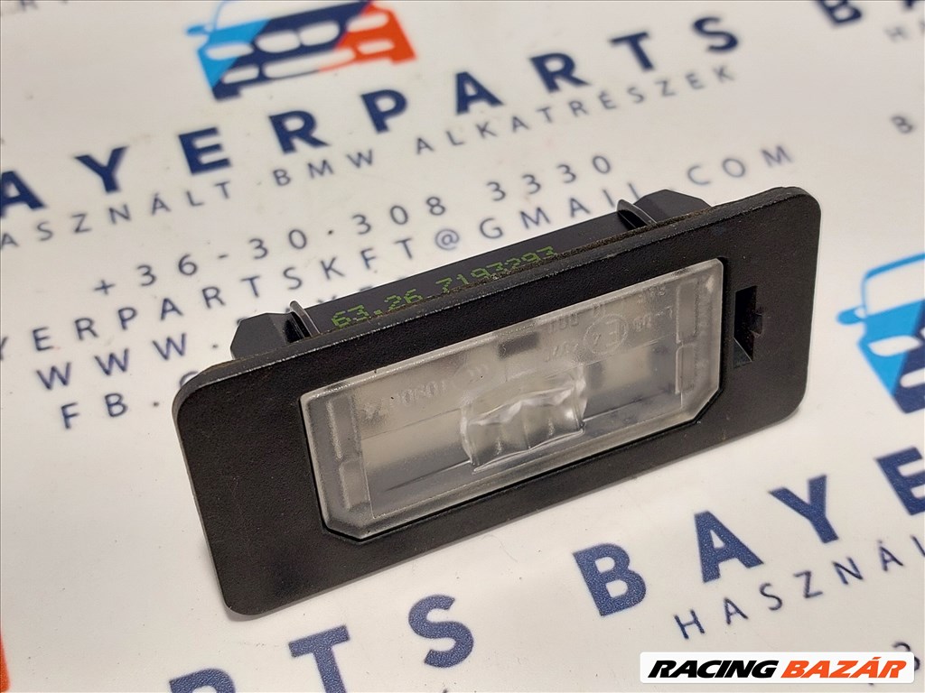 BMW E90 E82 E88 E60 F30 F32 F10 X1 X3 X5 X6 rendszám tábla LED rendszámtábla világítás (888616) 63267193293 1. kép