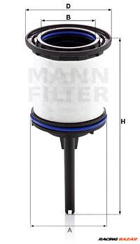 MANN-FILTER PU 7008 z KIT - Üzemanyagszűrő AUDI