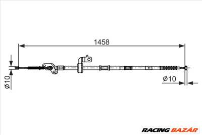 BOSCH 1 987 482 903 - Kézifék bowden TOYOTA