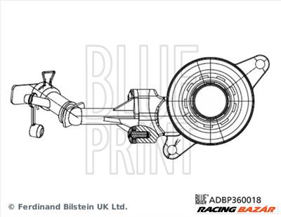 BLUE PRINT ADBP360018 - kuplung központi kinyomó FIAT