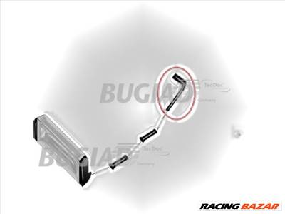 BUGIAD 82716 - Töltőlevegő cső MERCEDES-BENZ VW