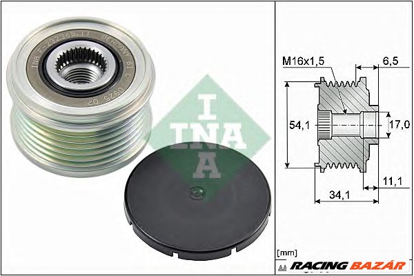 INA 535 0179 10 - generátor szabadonfutó CITROËN FIAT LANCIA PEUGEOT SUZUKI 1. kép