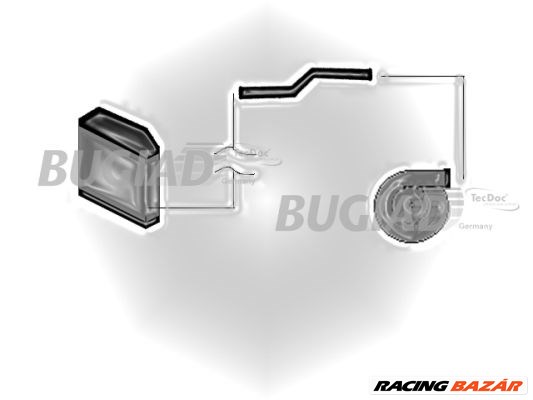 BUGIAD 82606 - Töltőlevegő cső AUDI SEAT VW 1. kép