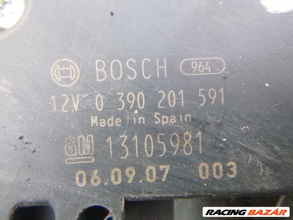 Opel Astra H 2005 HÁTSÓ ablaktörlő motor GM 13105981 0390201591 2. kép