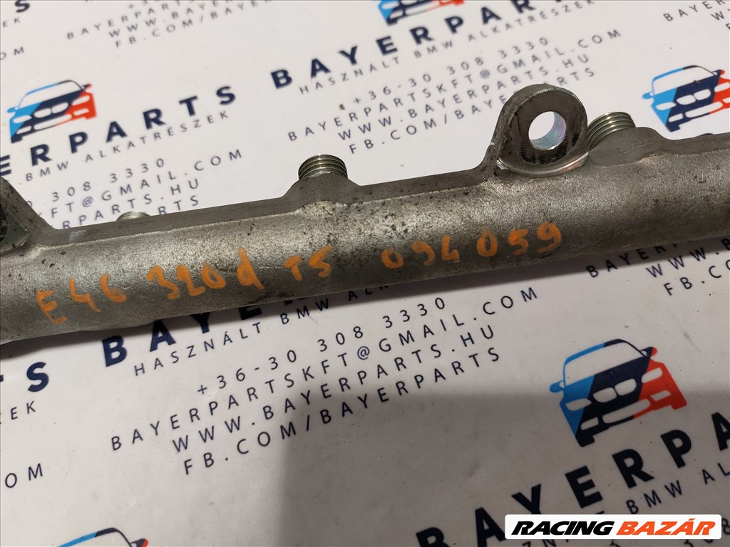 BMW E46 E87 E90 E60 X3 118d 120d 318d 320d 520d M47 közös rail nyomócső - üresen (094059) 7787164 0445214030 3. kép