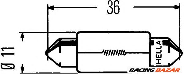 HELLA 8GM 002 092-121 - izzó ABARTH ALFA ROMEO AUDI AUSTIN BMW BMW (BRILLIANCE) BMW MOTORCYCLES CAGI 1. kép