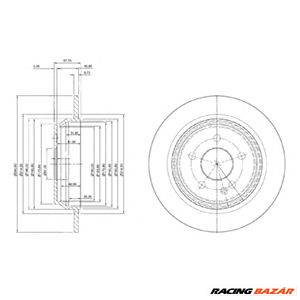 DELPHI BG3969 - féktárcsa MERCEDES-BENZ