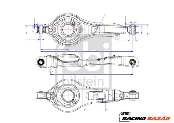 FEBI BILSTEIN 180061 - Lengőkar FORD 1. kép