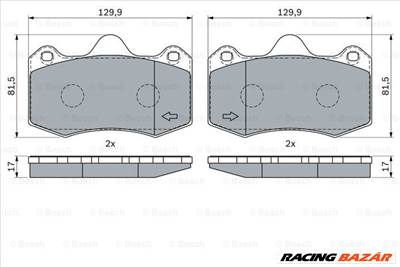 BOSCH 0 986 424 399 - fékbetétkészlet, tárcsafék RENAULT SEAT