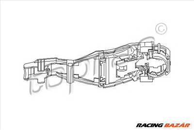 TOPRAN 111 185 - ajtófogantyú AUDI SEAT VW