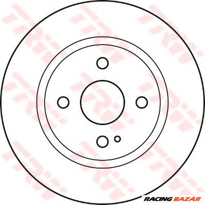 TRW DF4966 - féktárcsa FORD FORD (CHANGAN) MAZDA MAZDA (CHANGAN) 1. kép