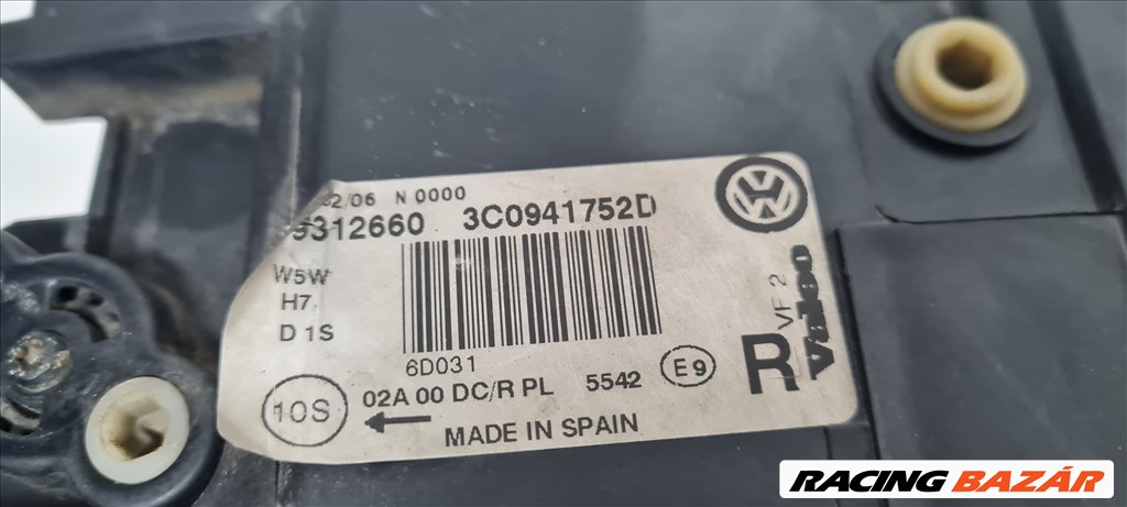 Volkswagen Passat B6 jobb xenon fényszóró 3c0941752d 2. kép