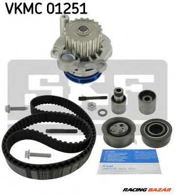 SKF VKMC 01251 - Vízpumpa + fogasszíj készlet AUDI SEAT SKODA VW 1. kép
