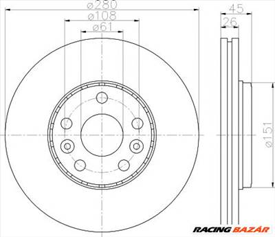 TEXTAR 92257903 - féktárcsa MERCEDES-BENZ RENAULT