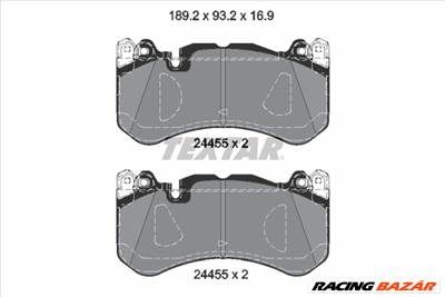 TEXTAR 2445503 - fékbetétkészlet, tárcsafék MERCEDES-BENZ