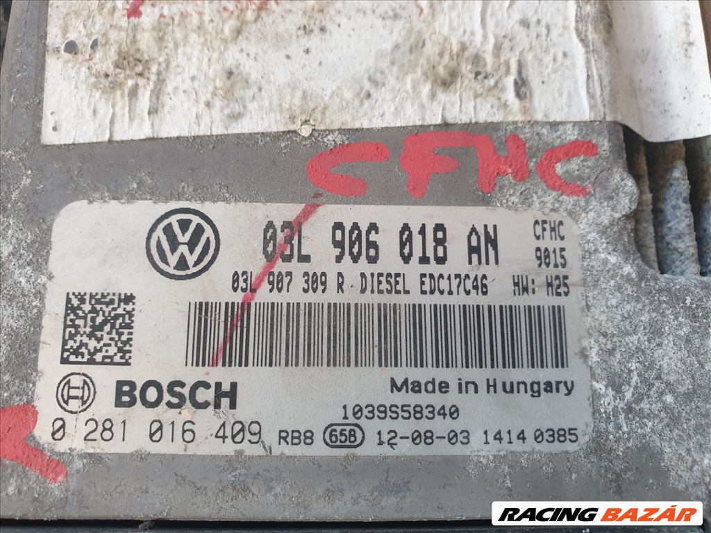 Volkswagen Golf VI CFHC motorvezérlő 03L 906 018 AN 2. kép
