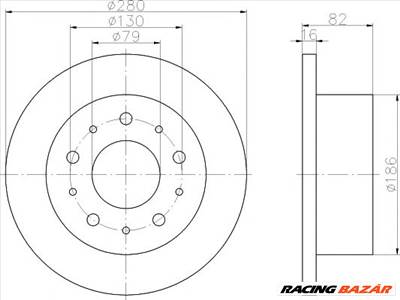 TEXTAR 92116203 - féktárcsa CITROËN FIAT OPEL PEUGEOT VAUXHALL