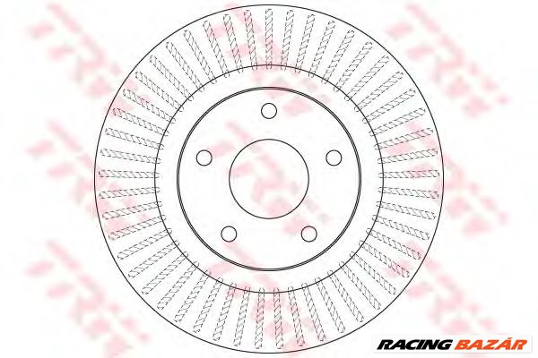 TRW DF6533 - féktárcsa NISSAN 1. kép