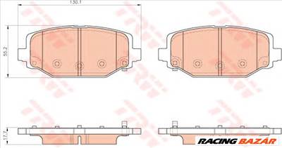 TRW GDB1936 - fékbetét CHRYSLER FIAT LANCIA
