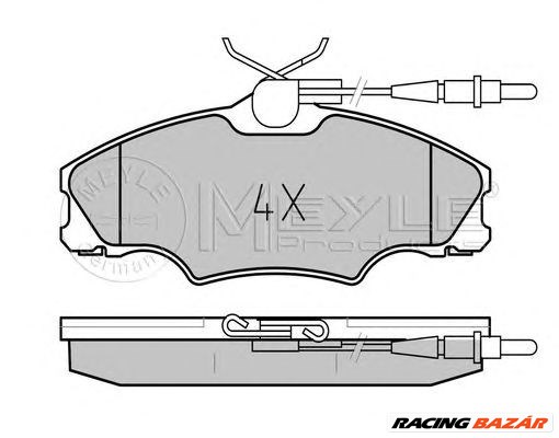 MEYLE 025 217 2419/W - fékbetét PEUGEOT 1. kép