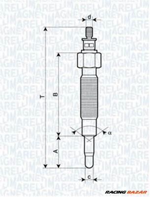 MAGNETI MARELLI 062900037304 - izzítógyertya FORD NISSAN