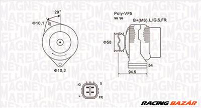 MAGNETI MARELLI 063731721010 - generátor TOYOTA