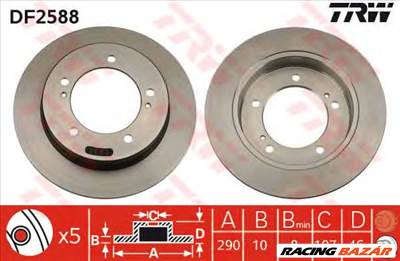 TRW DF2588 - féktárcsa GEO SUZUKI