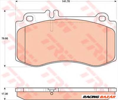 TRW GDB1822 - fékbetét MERCEDES-BENZ