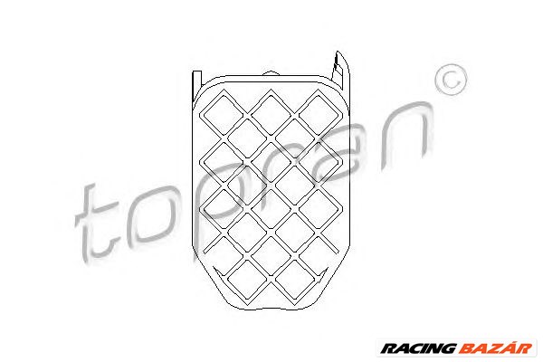 TOPRAN 112 248 - pedálgumi, fékpedál AUDI VW 1. kép