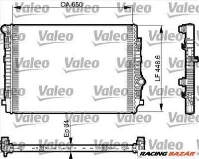 VALEO 735549 - Vízhűtő (Hűtőradiátor) AUDI SEAT SKODA VW