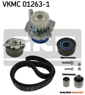 SKF VKMC 01263-1 - Vízpumpa + fogasszíj készlet AUDI SEAT SKODA VW 1. kép