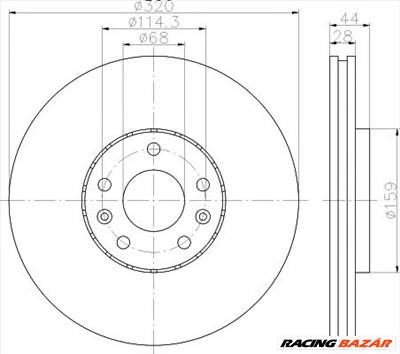 TEXTAR 92195403 - féktárcsa RENAULT SAMSUNG