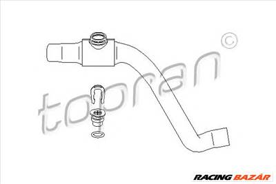 TOPRAN 110 853 - hűtőcső VW