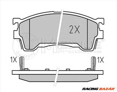 MEYLE 025 217 5416/W - fékbetét FORD USA MAZDA