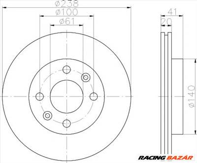 TEXTAR 92036203 - féktárcsa NISSAN RENAULT