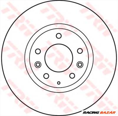 TRW DF4974S - féktárcsa BESTURN (FAW) MAZDA MAZDA (FAW)