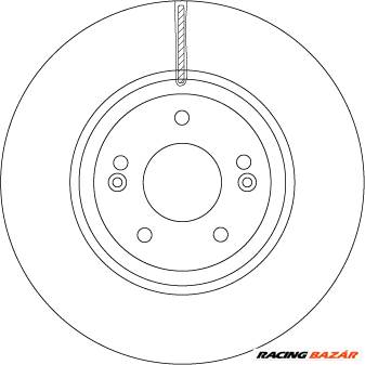 TRW DF6545S - féktárcsa HYUNDAI