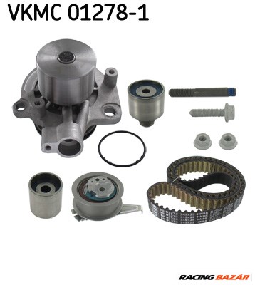 SKF VKMC 01278-1 - Vízpumpa + fogasszíj készlet AUDI SEAT SKODA VW 1. kép