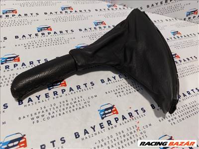 BMW E46 fekete bőr kézifék szoknya zsák markolat eladó (001961)