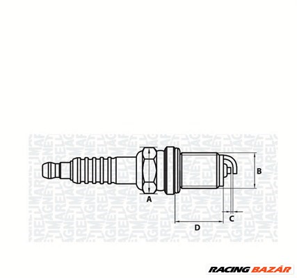 MAGNETI MARELLI 062000775304 - gyújtógyertya AUDI BMW CHERY CITROËN FIAT HYUNDAI KIA LANCIA MAZDA MI 1. kép