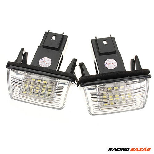 Peugeot 206 új utángyártott rendszámtábla led világítás 1998-2012-ig 1. kép