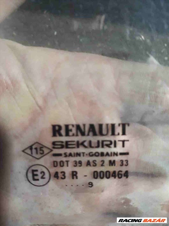 Renault Kangoo I Jobb Elsõ Lejáró Ablaküveg 2. kép