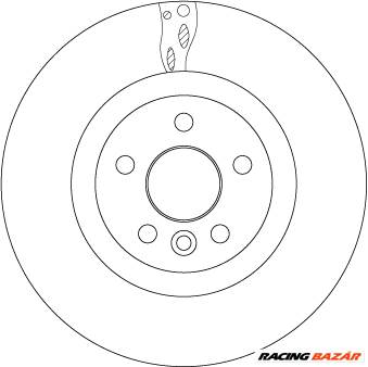 TRW DF6550S - féktárcsa BMW
