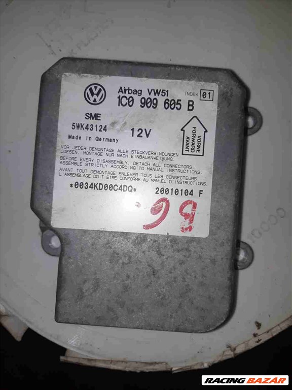 Volkswagen Passat B5 96-05 Légzsák Vezérlõ 1C0909605B 1. kép