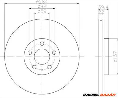 TEXTAR 92083203 - féktárcsa ALFA ROMEO