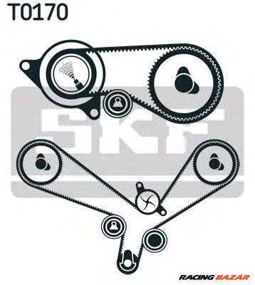SKF VKMC 01952-1 - Vízpumpa + fogasszíj készlet AUDI VW 1. kép