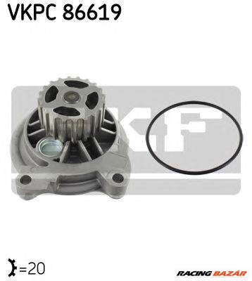 SKF VKPC 86619 - vízpumpa AUDI VW