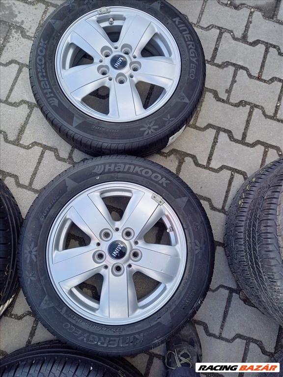 Mini F55 5x112 lyukosztású 5.5x 15" újszerű (gyári felni) alufelni 175/65R15 nyári hankook sxx4 2. kép