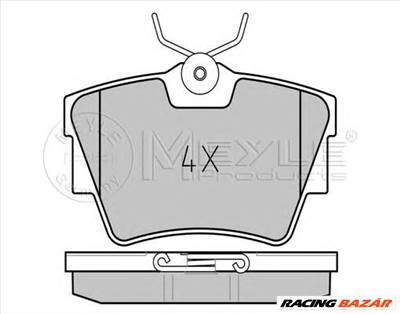MEYLE 025 239 8017 - fékbetét FIAT NISSAN OPEL RENAULT VAUXHALL