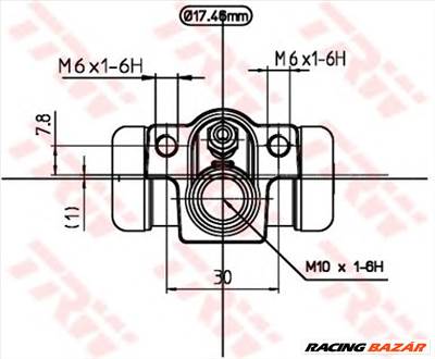 TRW BWC244 - fékmunkahenger HONDA